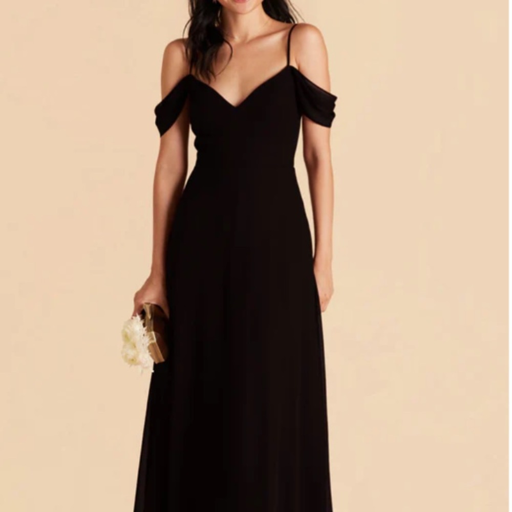 Birdy Grey Devin Dress. Convertible. Pockets. Black. Size Small. Has slit.